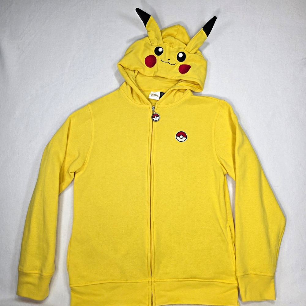 Pokémon Pikachu Costume Hoodie Boys Large also Fits Women's Small S Cosplay